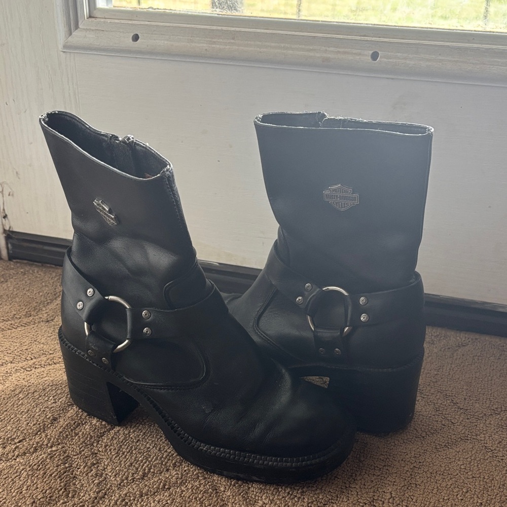 Harley-Davidson Women's Black Moto Boots
